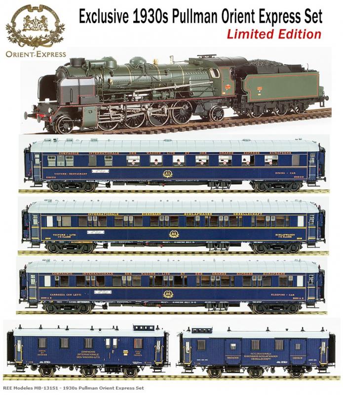 REE Modeles MB-131S1 - 1930s Pullman Orient Express Set