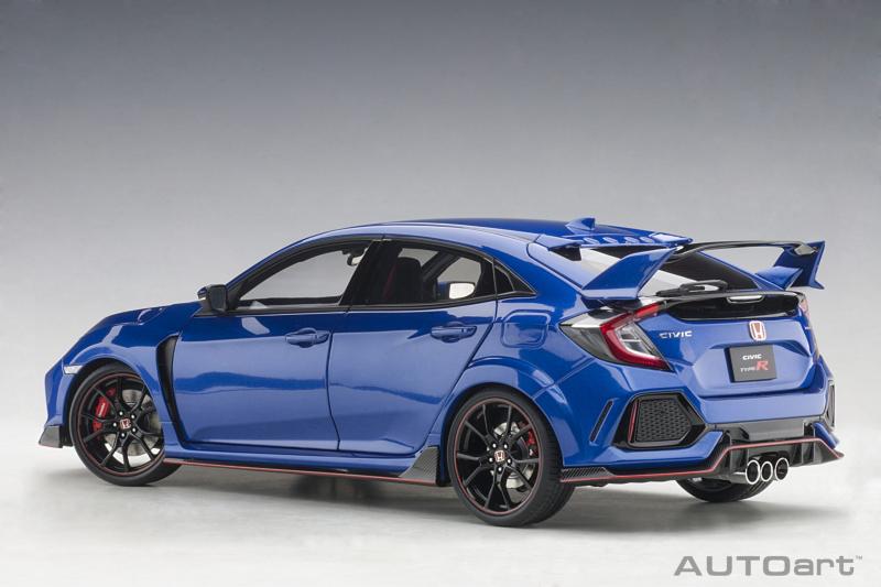 2019 р. Honda Civic Type r fk8. Honda Civic 2017 Blue. AUTOART 1/18 Honda Civic Type r. Honda Civic fk8 синий.