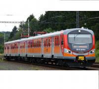 Polskie Koleje Państwowe SA PKP #EN 57-2010ra Red Orange Grey Scheme Class Electric Railcar for Model Railroaders Inspiration