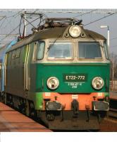 Polskie Koleje Państwowe SA PKP #ET22-772 Light & Dark Green Stripe Scheme Class ET22 (201E) Electric Locomotive for Model Railroaders Inspiration