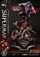 SUPERMAN Atop A New Apokolips Demon-themed Base The Dark Nights: Death Metal DELUXE Third Scale Statue Diorama