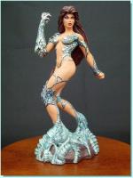 Sara Pezzini As Witchblade In A Silver Jade Bikini Armor The Fine Art Signature Sixth Scale Statue