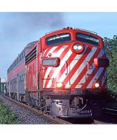 Canadian Pacific CP Rail #4065+4474 FP7+F7B HO Red Orange Roof White Striped Front Scheme Class EMD FP7 Two-Section Diesel-Electric Locomotive DCC & LokSound (2-Unit Pack)