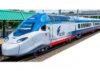 AMTRAK AMTK #Avelia HO Intercity-Express Class ACELA II High Speed Train 2 Electric Engines & 3 Coaches (5-Unit Pack) DCC Ready
