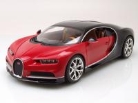 Bugatti Chiron 2016 Red Black 1/18 Die-Cast Vehicle