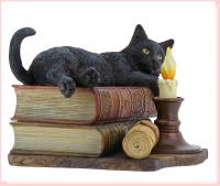 The Witching Hour The Cat Atop Books Stack Premium Figure Diorama