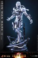 Robert Downey Jr. As Tony Stark AKA Iron Man In Silver Armor The Mark II (2.0) Sixth Scale Figure 