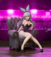 Qiao Er On Her Chair In A Black Bunny Outfit Sexy Anime Figure