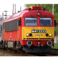 Magyar Államvasutak H-MÁVTR #M41 2333 Csörgő Red Yellow Front Scheme Class 418 (M41) Diesel-Electric Locomotive for Model Railroaders Inspiration