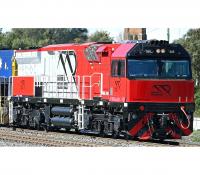 Mineral Resources MRL #MRL006 HO Australia Merredin Express White Red Black Front Scheme Class C44acHi Heavy Freight Diesel-Electric Locomotive DCC & Sound