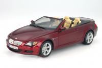 BMW M6 Cabrio Red Metallic 1/18 Die-Cast Vehicle