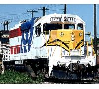 Illinois Central Gulf ICG #1776 Bicentennial Yellow Nose Red White & Blue American Eagle Scheme 1975 Class EMD GP38-2 Road-Switcher Diesel-Electric Locomotive for Model Railroaders Inspiration