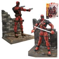 Deadpool Against A Damaged Street Wall The Marvel Select Action Figure 