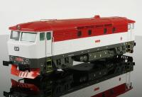 České Dráhy ČD #751 212-2 HO Bardotka Red White Scheme Class T478.1 Diesel-Electric Locomotive DCC Ready