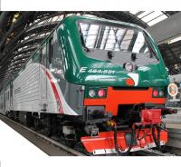 TRENORD FS #E464.497 HO Dark Green White Centre Red Line Ribbed Scheme Class E 464 Electric Locomotive DCC Ready