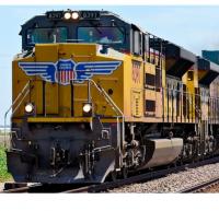 Union Pacific UP #8330 HO US Flag High Headlight Armour Yellow Sill Grey Scheme Class SD70ACe Diesel-Electric Locomotive DCC & ESUSound