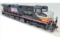 Southern Pacific SP #537 HO US Flag Black Widow Scheme GE ES44AC Diesel-Electric Locomotive DCC & Paragon4 Sound & Smoke