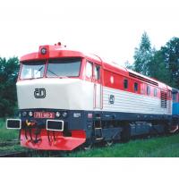 České Dráhy ČD #751 141-3 Bardotka White Red Roof Scheme Class 749 (T478.1. 751) Diesel-Electric Locomotive for Model Railroaders Inspiration