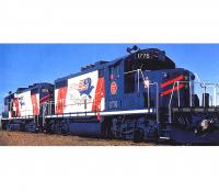 Missouri Pacific MP #1776 (212) Bicentennial Screaming Eagle Scheme Class GP7 & MP #1976 Class GP18u Road-Swithcer Diesel-Electric Locomotive (2-Unit) for Model Railroaders Inspiration