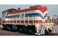 South Buffalo Railway SBRR #76 Spirit of 1776 Bicentennial Red White & Blue Scheme 1975 Class ALCO RS-2 Road-Switcher Diesel-Electric Locomotive for Model Railroaders Inspiration