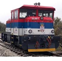 Инфраструктура железнице Србиј a.g. Serbia #622 002-2 CZ LOKO Red Blue White Scheme EffiShunter 300 Class 622 (794) Road-Switcher Diesel-Electric Locomotive for Model Railroaders Inspiration