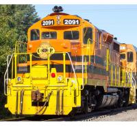 Commonwealth Railway Inc. CWRY #2091 HO Orange Black Yellow Stripes Class EMD GP20 Road-Switcher Diesel-Electric Locomotive DC DCC & Sound Paragon4