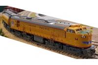 Union Pacific UP #64 HO Veranda Yellow Scheme Class 8500 GTE ALCO-GE Two-Section Gas Turbine-Electric Locomotive & Tender DCC Ready