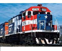 Grand Trunk Western GTW #1776 (ex 5808) Bicentennial Red White & Blue Class EMD GP38AC Diesel-Electric Locomotive for Model Railroaders Inspiration