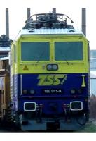 Traťová Strojní Společnost a.s. Hulín #180 020-0 TSS Cargo Blue Yellow Stripe Scheme Knödelpresse Bastard Class ES 499.2 (372, 230, 180) Electric Locomotive for Model Railroaders Inspiration
