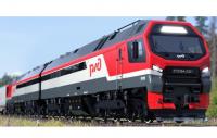 Российские железные дороги РЖД #2TE25A Grey Red Scheme Class 2ТЭ25А Two-Section Freight Electric Locomotive for Model Railroaders Inspiration