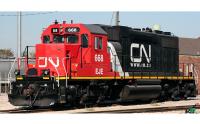 Canadian National CN #668 Red Black Class EMD SD38-2 Road-Switcher Diesel-Electric Locomotive for Model Railroaders Inspiration