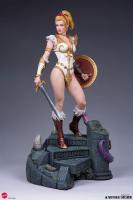 TEELA Atop A Castle Grayskull Themed Base The Legends 40th Anniversary Variant Maquette