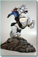 Lone Ranger Atop Silver The White Horse 75th Anniversary Statue Diorama