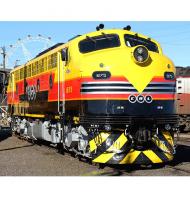 Southern Shorthaul Railroad SSR #B75 HO CRL Australia Yellow Orange Black Silver Bottom Scheme Class Victorian B (ML-2 GM) Diesel-Electric Locomotive DCC & LokSound