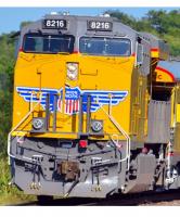 Union Pacific UP #8104 HO US Flag Building America Scheme Class GE ES44AC (UP C45AH) Diesel-Electric Locomotive DCC & Paragon3 Sound & Smoke