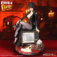 ELVIRA Atup A TV Cabinet Base The Queen of Halloween Static Six Sixth Scale Hyper Statue Diorama