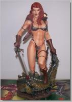 Red Sonja Atop A Beast Kill Base The Seth Vandable Sixth Scale Statue