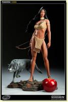 Pocahontas & Wolf The Native American Princess Quarter Scale Statue Archive Diorama 