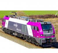 Renfe Mercancías #265 101 Grey White Violet-Themed Scheme Class 159 Stadler Euro 6000 EURODUAL (Diesel-) Electric Locomotive for Model Railroaders Inspiration