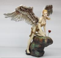 Angel In Her Garden of Lost Memories Pale The Fantasy Figure Gallery Boris Vallejo Statue