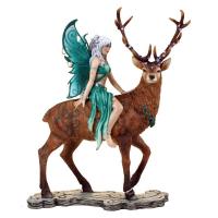 Ayala The Fairy On Deerback Premium Figure Diorama  jelen a víla soška