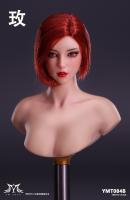 ROSE Red Haired Female Head Sculpt for Sixth Scale Figure