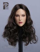 Monica Bellucci Dark Hair Female Head Sculpt for Sixth Scale Figure