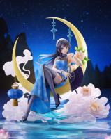 Mai Sakurajima In A Chinese Dress Atop A Crescent Moon Base Anime Figure