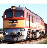 Györ-Sopron-Ebenfurti Vasút GySEV #M62 902 HO Sergej Red Yellow Stripe Scheme Class 781 (M62.9) Diesel-Electric Locomotive DCC Ready