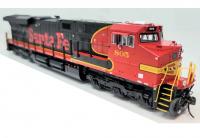 Atchison, Topeka & Santa Fe ATSF #508 HO Black Bonnet Scheme GE ES44AC Diesel-Electric Locomotive DCC & Paragon4 Sound & Smoke