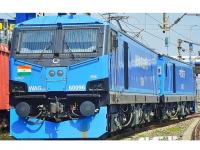 Indian Railways #600XX Azure Blue Grey Scheme Prima T8 Class WAG-12B Double Electric Locomotive for Model Railroaders Inspiration