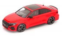 Audi RS 3 Limousine 2022 Light Red 1/18 Die-Cast Vehicle