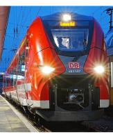 Deutsche Bahn DB #463 Siemens Mireo EMU Red White Stripe Scheme Class 463 Regional Commuter Electric Railcar for Model Railroaders Inspiration
