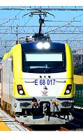 Türkiye Cumhuriyeti Devlet Demiryollari TCDD #E68 020 White Yellow Trim Scheme Class E68000 Electric Locomotive for Model Railroaders Inspiration